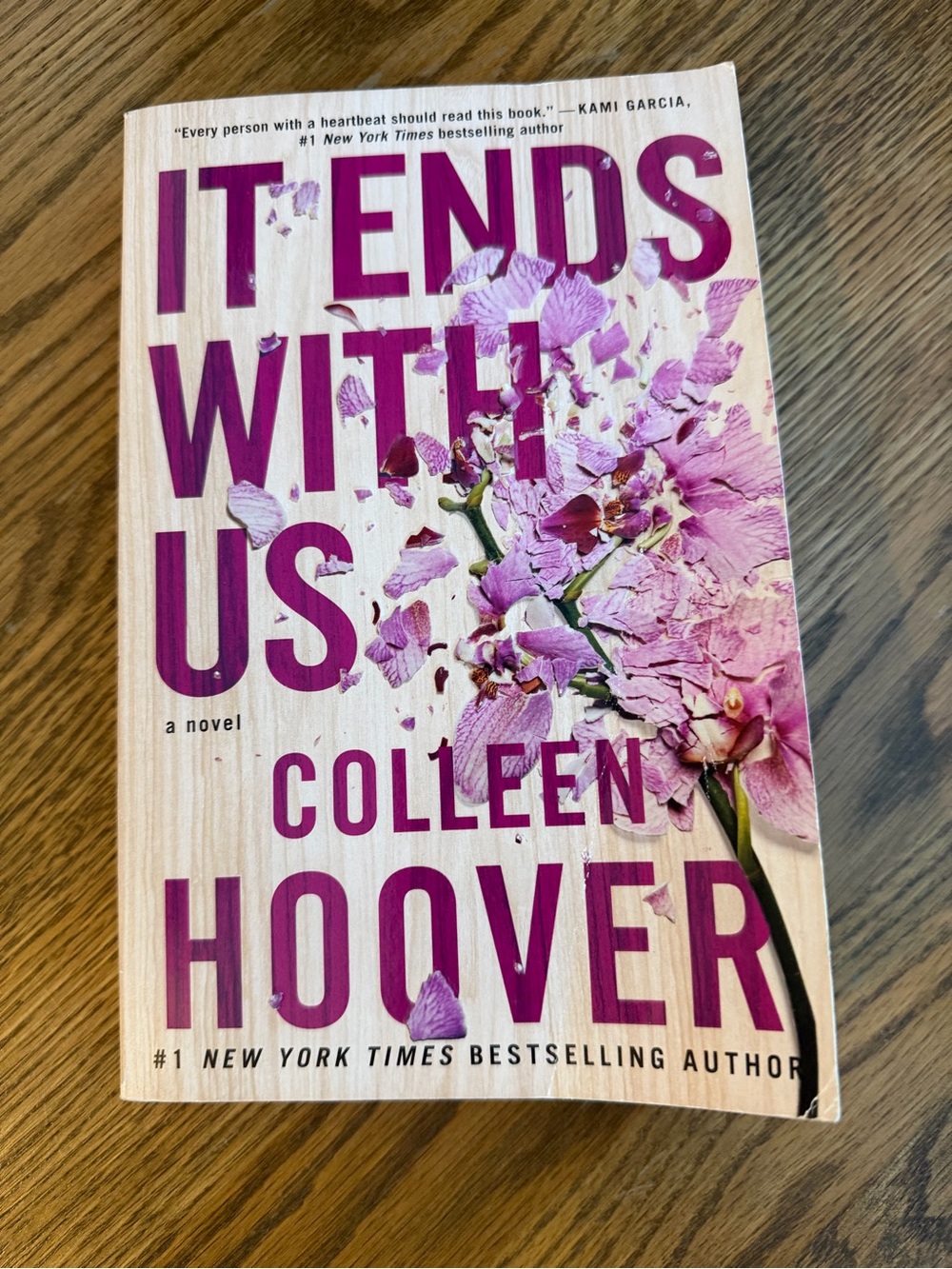 It Ends With Us - Pink Cover Home Accent Book